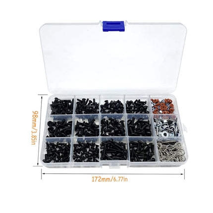 520 Piece RC Screw Assortment Set – Universal Hardware Kit for Crawler Cars