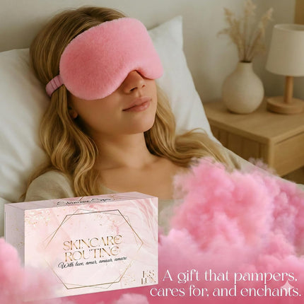 Cute Pink Skincare Tools Set for Teens, Face Washing & Cleansing Kit, Self-Care Gift