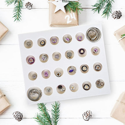 Jewelry Advent Calendar 2025, DIY Bracelet & Necklace Jewelry Making Kit for Christmas