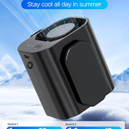 Portable Waist Cooling Fan, 10000RPM, Belt Clip, 20H Battery, Outdoor Travel