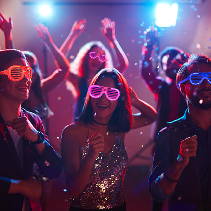 Christmas Glow Glasses & LED Pop Tubes – 6PCS Light-Up Party Favors for Kids