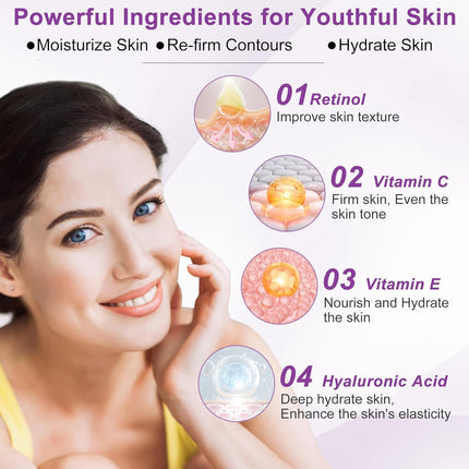 6-Pc Anti-Aging Skincare Set – Korean Retinol, Hydrate & Moisturize, Gift