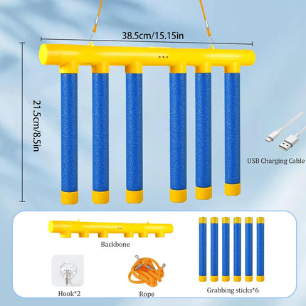 Reflex Drop Sticks Game with 3 Speed Modes for Reaction Training Fun