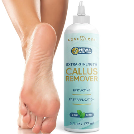 Extra Strength Callus Remover Gel, 6oz – Foot Scrubber & Pedicure Tools for Smooth Feet