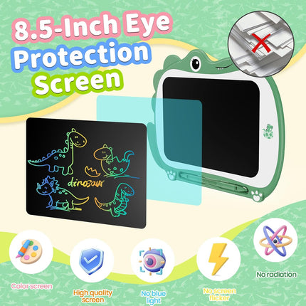 Dinosaur LCD Writing Board 8.5" – Toddler Drawing & Learning Toy, Ages 3-6