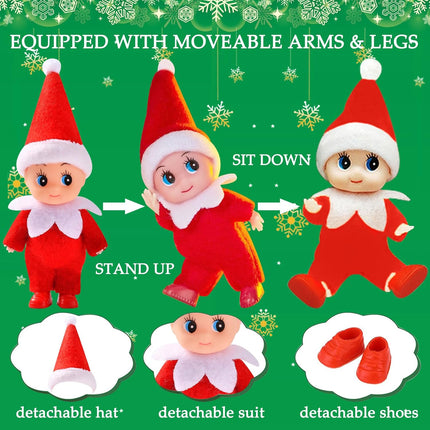 Tiny Elf Baby Doll – Mini Elf Girl/Boy Christmas Decoration & Stocking Stuffer Gift