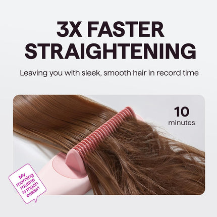 Pro Steam Straightening Brush 3 in 1 Tool for Smooth Nourished Hair