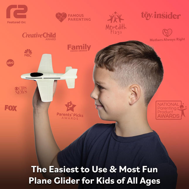Foam Airplane Glider Toy – Airplane Toy for Kids 2-4, Boys & Girls