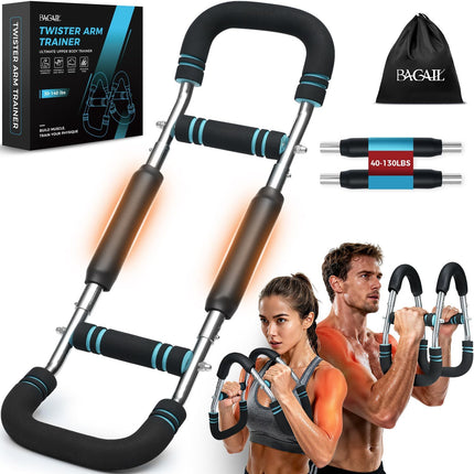Twister Arm Trainer: 5-9 Level Resistance (30-140 lbs) for Chest & Arm Strength Training