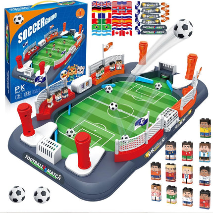 Soccer Board Game with Player Figures Mini Foosball Table Toy for Kids