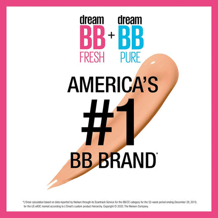 Dream Fresh Skin Hydrating BB Cream SPF 30, 8-in-1, Sheer Light Medium Tint 1oz