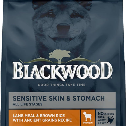 Sensitive Skin & Stomach Dog Food – Lamb & Brown Rice with Prebiotics (4.5 lb)
