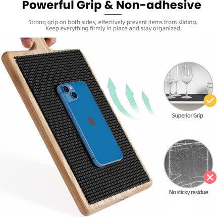 Black Shelf Liner – Thick, Non-Adhesive, Perfect for Drawers & Cabinets