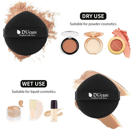 Makeup Sponges & Foundation Brush Set, Blending Puffs for Liquid BB Cream & Powder