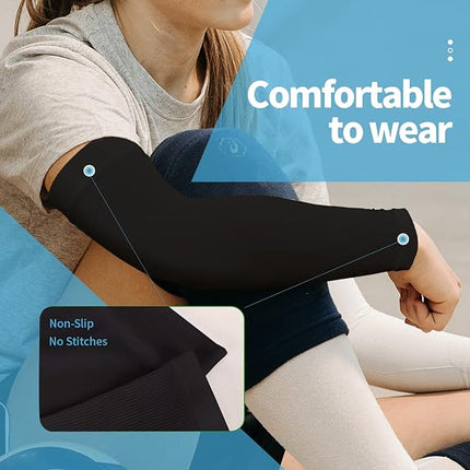 UPF 50+ Cooling Arm Sleeves for Men & Women Sun Protection Sports Sleeves