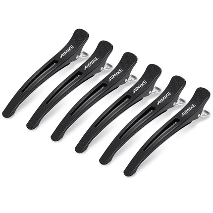 6PCS Professional Hair Clips for Styling Sectioning Non Slip Salon Clips