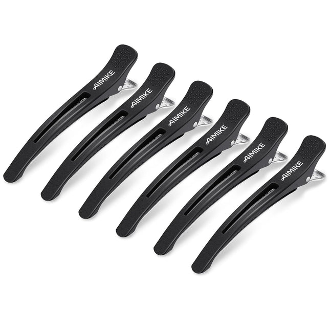 6PCS Professional Hair Clips for Styling Sectioning Non Slip Salon Clips