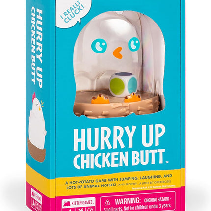 Kittens Hurry Up Chicken Butt, Quick 2-Minute Card Game for Kids 4+