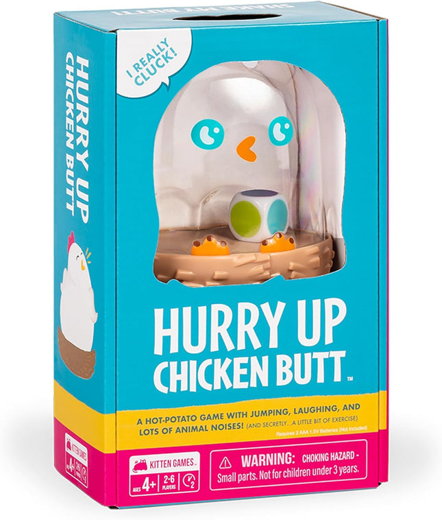 Kittens Hurry Up Chicken Butt, Quick 2-Minute Card Game for Kids 4+