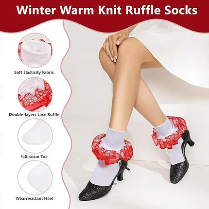 Women’s Winter Hat, Gloves & Socks Set – Knitted Beanie for Cold Weather