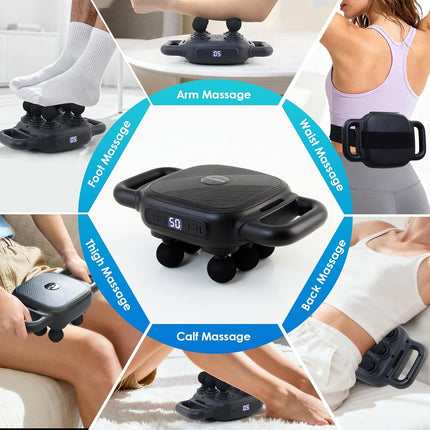 Six Head Massage Gun 50 Intensity 9 Modes Muscle Pain Relief Device