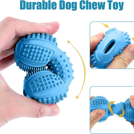 3 Pack Dog Chew Toys for Aggressive Chewers Teeth Cleaning & Gum Massage