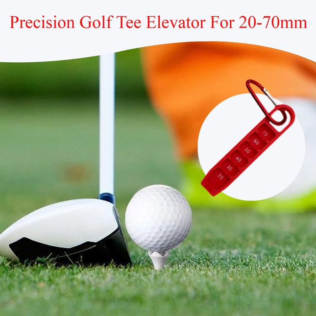 Golf Tee Height Adjuster – Precision Tee Setter (20-70mm) for Better Game Performance