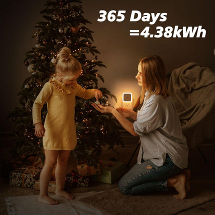 8-Pack Plug-in Night Lights – Warm White LED, Auto On/Off, Dusk to Dawn