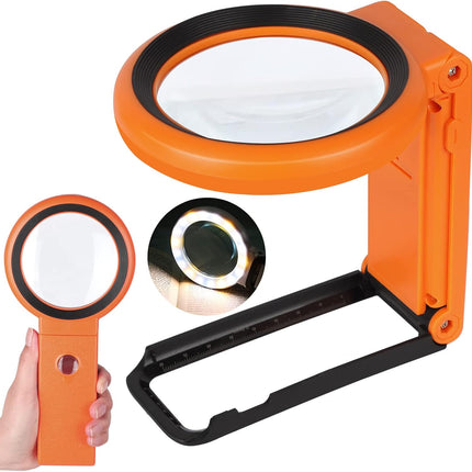 LED Magnifying Glass with Stand – Lighted Magnifier for Seniors & Close Work