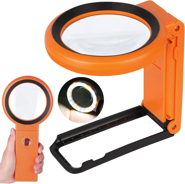 LED Magnifying Glass with Stand – Lighted Magnifier for Seniors & Close Work