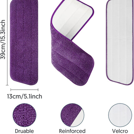 7-Pack Reusable Microfiber Mop Pads for Swiffer PowerMop 13-15