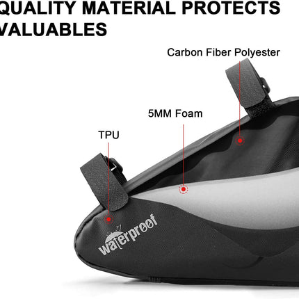 2L Waterproof Bike Frame Bag – Triangle Pouch for Phone, Wallet & Tools