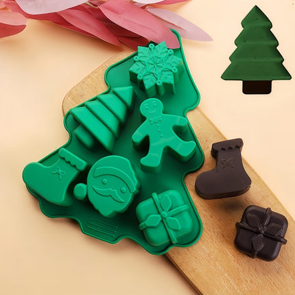 2-Pack Christmas Silicone Molds – Non-Stick Baking, Chocolate & Candy