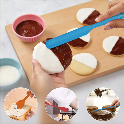 5 Piece Silicone Spatula Set Heat Resistant 600℉ Dishwasher Safe Baking Cooking Tool