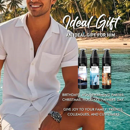 3-Pc Men's Body Spray Set, Long-Lasting Ironwood, Spice, Leather & Citrus Scents