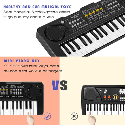 37-Key Kids Keyboard Piano, Portable Electronic Musical Toy, Educational Gift