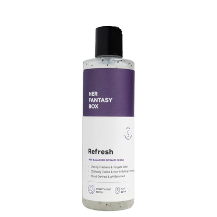 Her Fantasy Box Refresh pH-Balancing Shower Gel 8 oz Natural Feminine Wash
