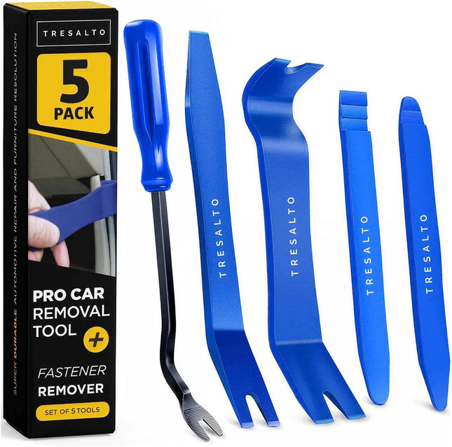 5-Piece Auto Trim Removal Tool Kit, Nylon Pry Tools for Car Dash & Door Panels