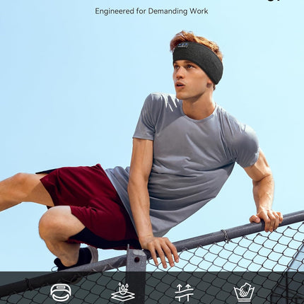 Sleep Headphones Bluetooth 5.4 – Wireless Headband Earbuds with HD Stereo Speakers