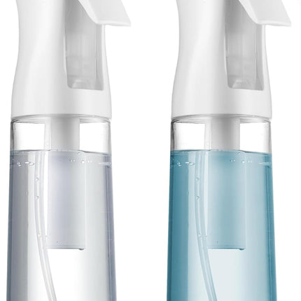 2 Pack Continuous Spray Bottles Ultra Fine Mist Sprayer 200ml Hair Styling