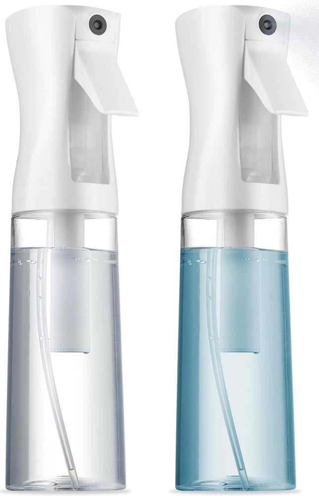 2 Pack Continuous Spray Bottles Ultra Fine Mist Sprayer 200ml Hair Styling