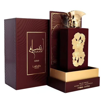 Lattafa Pride Ansaam Gold Perfume Unisex 100ml Eau de Parfum Fruity Floral Scent