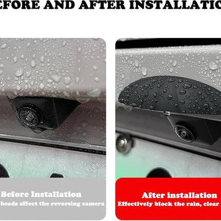 Universal Car Rear View Camera Silicone Anti-Rain Cover Non-Destructive Protective Sticker