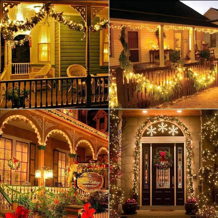 2-Pack 80FT Solar Fairy Lights – 240LED, 8 Lighting Modes for Outdoor Decorations