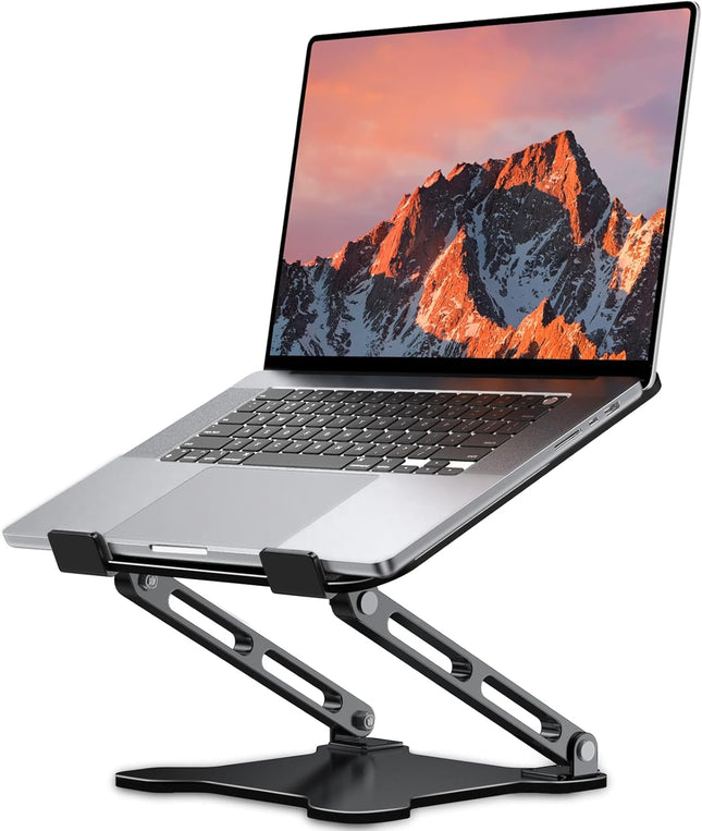 Portable Metal Laptop Stand with Cooling Design for Desk and Notebook