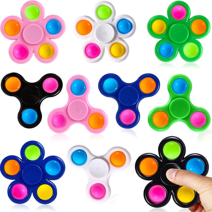 10-Pack Fidget Spinners for Kids – Fun Classroom Rewards & Birthday Party Favors