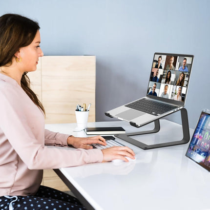 Portable Metal Laptop Stand for Desk Compatible with 10-16 Inch Laptops