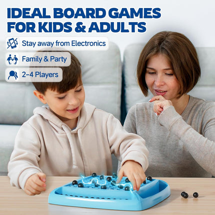Magnetic Chess Game with 40 Pieces Family Board Game for Kids Adults Blue