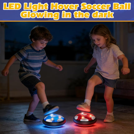2PCS LED Hover Soccer Ball Indoor Toy for Kids 3-12 Years Birthday Gift
