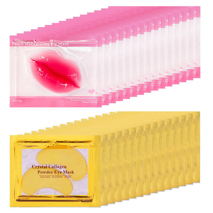 30 Pairs Lip & Eye Masks, Bachelorette Party Favors, Bridesmaid & Bridal Shower Gifts, Eye Patches
